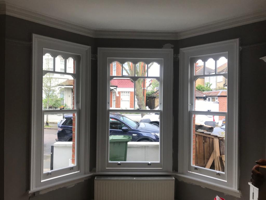 Bespoke timber sash windows installed in Surrey